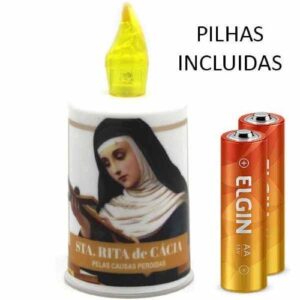 Vela Elétrica Santa Rita com Pilhas Incluídas