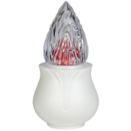Círio Vela Elétrica Pieta em branco