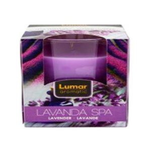 Vela Perfumada em Copo de Vidro com Aroma de Lavanda