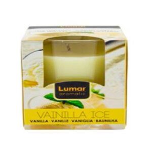 Vela Perfumada em Copo de Vidro com Aroma de Baunilha