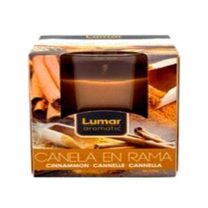 Vela Perfumada em Copo de Vidro com Aroma de Canela