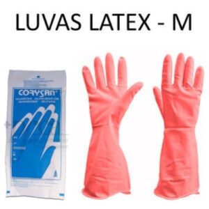 Luvas de limpeza em latex tamanho M