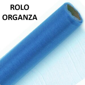 Rolo de Organza Azul Claro 70cm x 10m