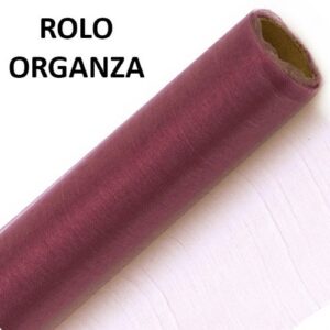 Rolo de Organza Bordeaux 70cm x 10m para decoração