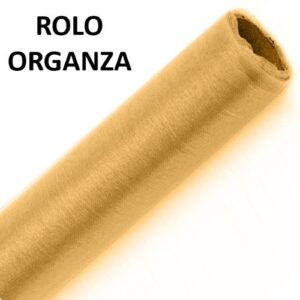 Rolo de Organza Salmão 70cm x 10m para decoração