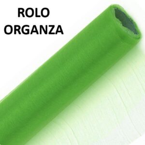 Rolo de Organza Verde Claro 70cm x 10m