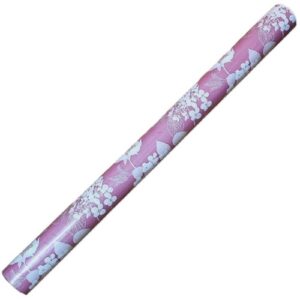 Rolo de Papel Decorado Yumi 80cm x 25m em cor rosa