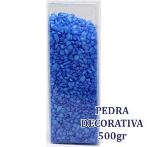 Pedras decorativas azuis 500g para decoração