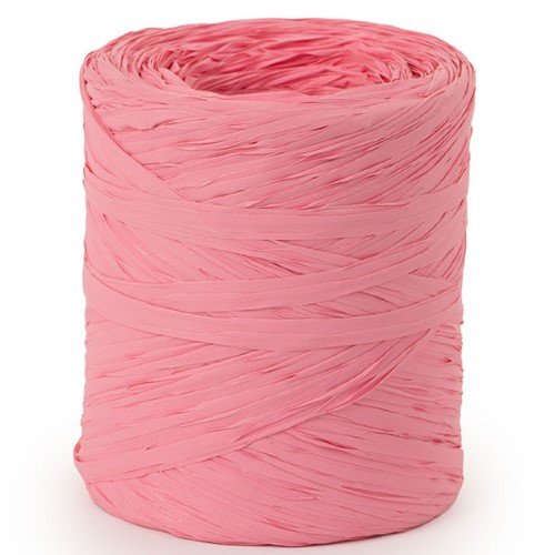 Rolo de Fita de Ráfia Rosa 15mm x 200m
