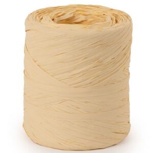 Rolo de Fita de Ráfia 15mm x 200m em cor cru