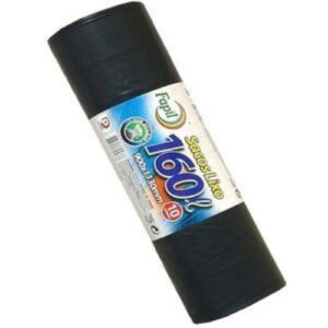 Sacos para lixo 160L, 90x113cm, 10 unidades