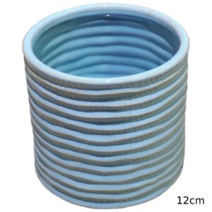 Vaso em Cerâmica Azul de 12cm