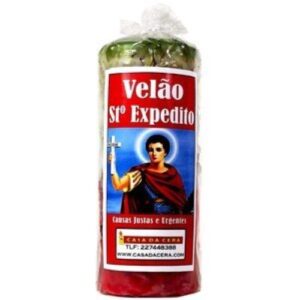 Velão de Ervas Santo Expedito com imagem do santo