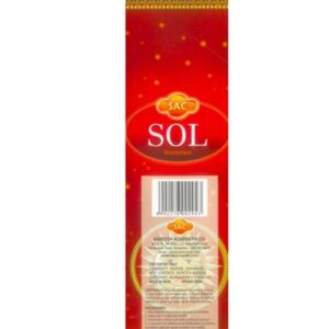Incenso SAC Sol em vareta, embalagem vermelha