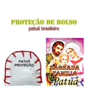 Amuleto de Proteção Patuá com imagem da Sagrada Família