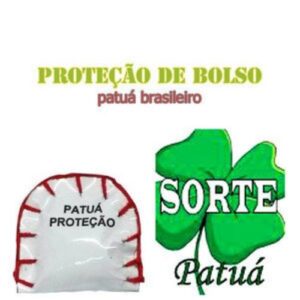 Amuleto de Proteção Patuá - Sorte com trevo de quatro folhas