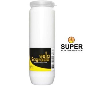 Recarga Vela Sagrada 0160 Super branca para cemitério