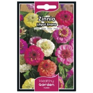 Pacote de Sementes Zínia Liliput Variada