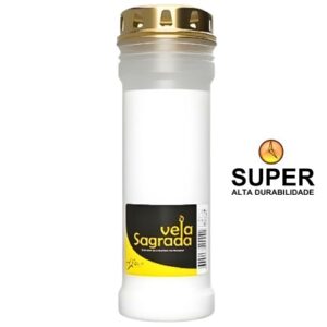 Círio Vela Sagrada 7 Dias Super Branco com tampa