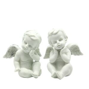 Anjo em resina de 10cm em vários modelos decorativos