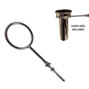 Argola em metal para copo de cemitério