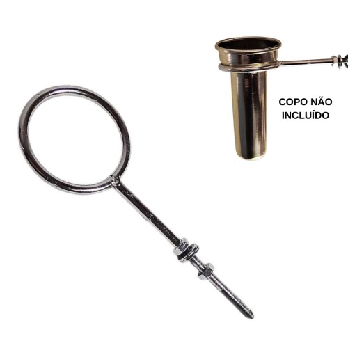 Argola em metal para copo de cemitério