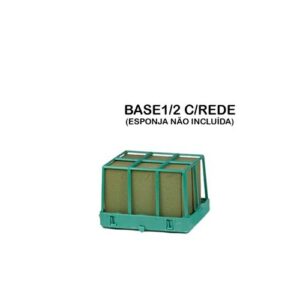 Base quadrada com rede para meia esponja floral