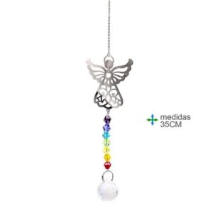 Captador de Energia 7 Chakras com design de Anjo