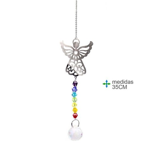 Captador de Energia 7 Chakras com design de Anjo