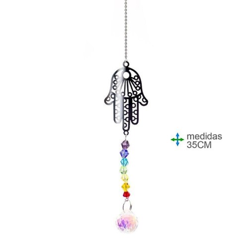 Captador de Energia 7 Chakras com Mão de Fátima
