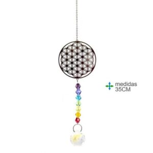 Captador de Energia 7 Chakras com design Flor da Vida