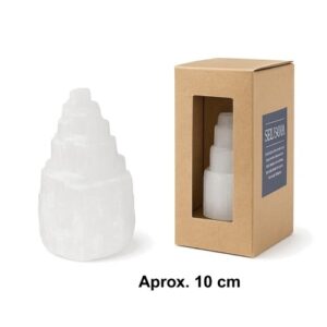 Catedral Selenita Natural de 10cm para decoração