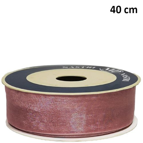 Rolo de Fita de Organza Rosa Velho 40mm x 50m