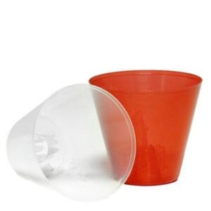 Copo em plástico branco para vela de procissão