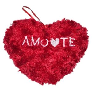 Peluche Coração para Pendurar com Inscrição 'Amo-te'
