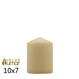 Vela Decorativa Creme 10x7cm para decoração de interiores