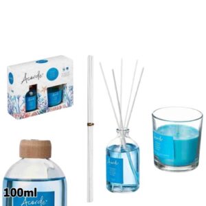 Conjunto de oferta com Mikado 100ml e Vela Perfumada 30h com aroma a Oceano