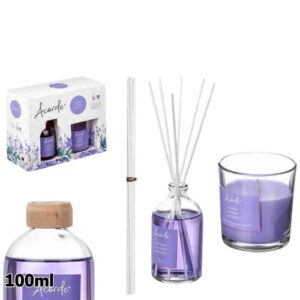 Conjunto de Oferta com Mikado 100ml e Vela Perfumada de Lavanda