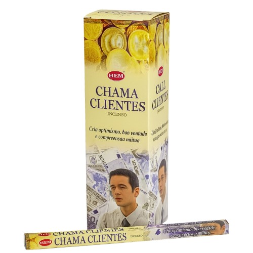 Incenso HEM Chama Clientes em vareta