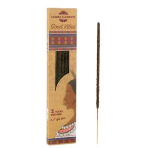 Incenso Orgânico Sacred Elements Good Vibes com 8 varetas