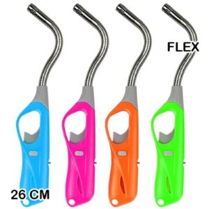 Isqueiro Flexível Grande Recarregável de 26cm em várias cores