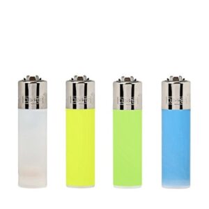 Isqueiro Clipper Recarregável Translucent em várias cores