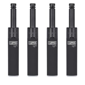 Isqueiro Clipper Mini Tube Recarregável em preto