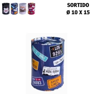 Mealheiro Lata Vintage 10x15cm com design retro