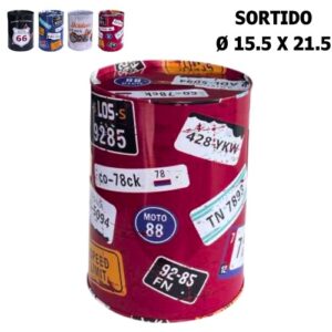 Mealheiro Lata Vintage 15,5 x 21,5cm com design retro