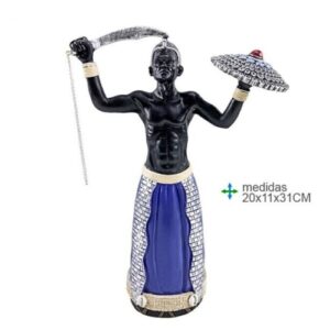 Figura decorativa Orixá Ogum 20x11x31cm