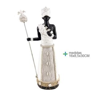 Figura decorativa Orixá Oxalá 16x8,5x30cm