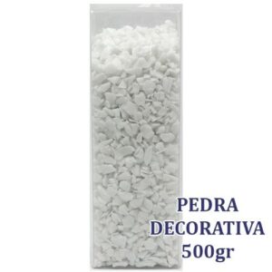 Pedras decorativas brancas 500g para decoração