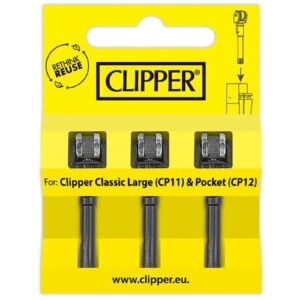 Pack de 3 pedras para isqueiro Clipper CP11 e CP12