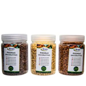 Pedras Decorativas Castanho 400g em três tons